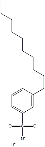 3-Decylbenzenesulfonic acid lithium salt Structure