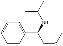 (R)-N-イソプロピル-1-フェニル-2-メトキシエタンアミン 化学構造式