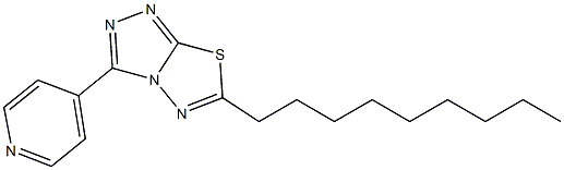 6-Nonyl-3-(4-pyridinyl)-1,2,4-triazolo[3,4-b][1,3,4]thiadiazole Structure