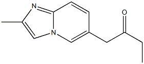 2-Methyl-6-(2-oxobutyl)imidazo[1,2-a]pyridine,,结构式