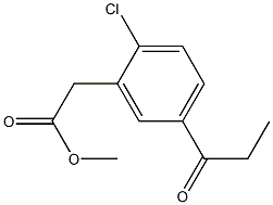 2-Chloro-5-propionylphenylacetic acid methyl ester|