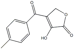 4-(4-Methylbenzoyl)-3-hydroxyfuran-2(5H)-one,,结构式
