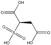 [R,(+)]-スルホこはく酸 化学構造式