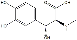 (2S,3R)-2-Methylamino-3-(3,4-dihydroxyphenyl)-3-hydroxypropionic acid Structure