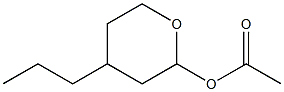 2-Acetyloxy-4-propyltetrahydro-2H-pyran,,结构式