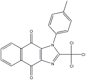 1-(4-Methylphenyl)-2-trichloromethyl-1H-naphth[2,3-d]imidazole-4,9-dione,,结构式