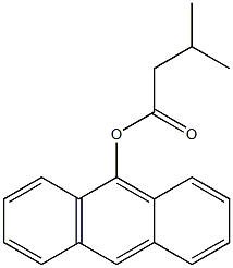 3-Methylbutanoic acid (anthracen-9-yl) ester,,结构式