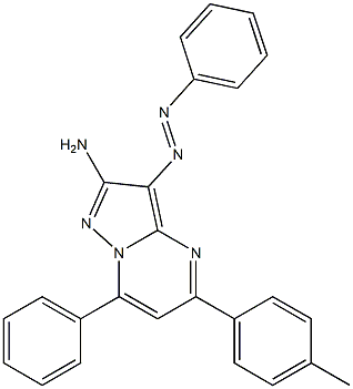 2-Amino-3-phenylazo-5-(4-methylphenyl)-7-phenylpyrazolo[1,5-a]pyrimidine