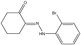 2-[2-(2-Bromo-phenyl)hydrazono]cyclohexanone Struktur