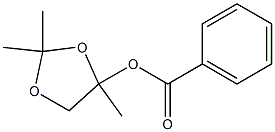 2,2-ジメチル-4-(ベンゾイルオキシ)メチル-1,3-ジオキソラン 化学構造式