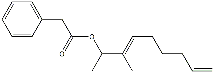 Phenylacetic acid 1,2-dimethyl-2,7-octadienyl ester,,结构式