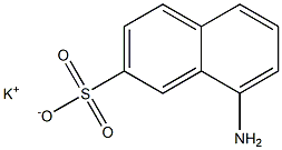 8-Amino-2-naphthalenesulfonic acid potassium salt,,结构式