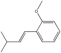 (E)-1-(2-Methoxyphenyl)-3-methyl-1-butene Structure