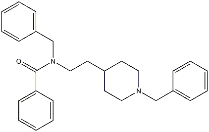 N-[2-(1-Benzyl-4-piperidinyl)ethyl]-N-benzylbenzamide Structure