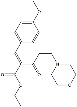 2-(4-Methoxybenzylidene)-3-oxo-5-morpholinopentanoic acid ethyl ester,,结构式
