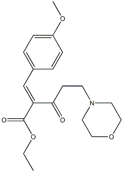 2-(4-Methoxybenzylidene)-3-oxo-5-morpholinopentanoic acid ethyl ester Structure