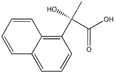 [S,(+)]-2-(1-Naphtyl)-2-hydroxypropionic acid Struktur