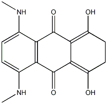 2,3-Dihydro-1,4-dihydroxy-5,8-bis(methylamino)-9,10-anthracenedione,,结构式