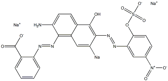 2-[[2-Amino-5-hydroxy-7-sodiosulfo-6-[(2-hydroxy-5-nitrophenyl)azo]-1-naphthalenyl]azo]benzoic acid sodium salt