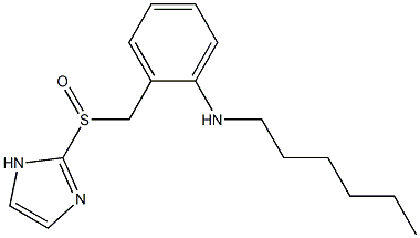 N-Hexyl-2-[(1H-imidazol-2-yl)sulfinylmethyl]aniline Structure