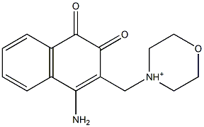  4-[[(4-Amino-1,2-dihydro-1,2-dioxonaphthalen)-3-yl]methyl]morpholinium