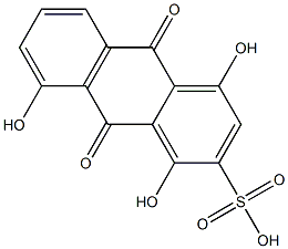 1,4,8-Trihydroxy-9,10-dihydro-9,10-dioxoanthracene-2-sulfonic acid