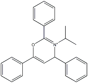 3-Isopropyl-2,4,6-triphenyl-4H-1,3-oxazin-3-ium Structure