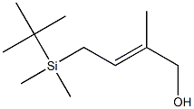 2-Methyl-4-[dimethyl(tert-butyl)silyl]-2-buten-1-ol,,结构式