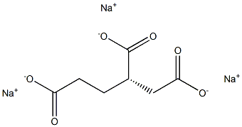 [S,(-)]-1,2,4-Butanetricarboxylic acid trisodium salt,,结构式
