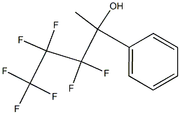2-Phenyl-3,3,4,4,5,5,5-heptafluoro-2-pentanol Struktur
