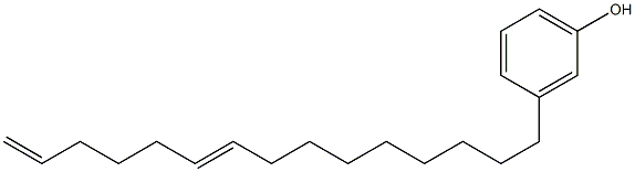 3-(9,14-Pentadecadienyl)phenol,,结构式