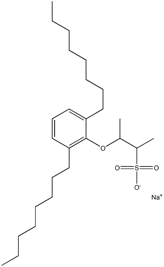 3-(2,6-Dioctylphenoxy)butane-2-sulfonic acid sodium salt 结构式