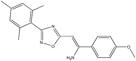 5-[(Z)-2-Amino-2-(4-methoxyphenyl)ethenyl]-3-(2,4,6-trimethylphenyl)-1,2,4-oxadiazole|