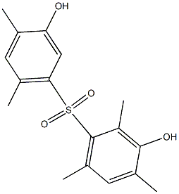 3,3'-Dihydroxy-2,4,4',6,6'-pentamethyl[sulfonylbisbenzene] 结构式