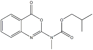 2-[Methyl(isobutoxycarbonyl)amino]-4H-3,1-benzoxazin-4-one,,结构式