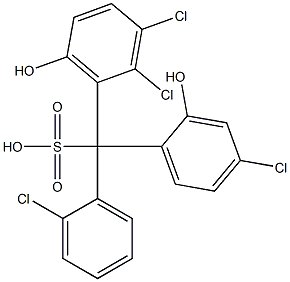 (2-Chlorophenyl)(4-chloro-2-hydroxyphenyl)(2,3-dichloro-6-hydroxyphenyl)methanesulfonic acid