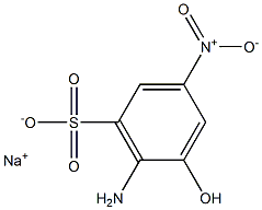 6-Amino-5-hydroxy-3-nitrobenzenesulfonic acid sodium salt Structure