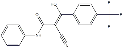 2-Cyano-3-hydroxy-3-[4-trifluoromethylphenyl]-N-[phenyl]acrylamide