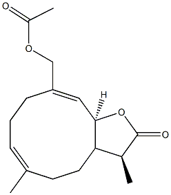 (3S,6E,10E,11aS)-3a,4,5,8,9,11a-Hexahydro-3,6-dimethyl-10-(acetoxymethyl)cyclodeca[b]furan-2(3H)-one