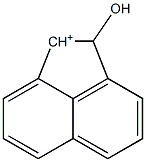 1,2-Dihydro-2-hydroxyacenaphthylen-1-ylium Structure