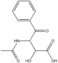 3-Acetylamino-2-hydroxy-4-oxo-4-phenylbutyric acid Structure