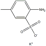 2-Amino-5-methylbenzenesulfonic acid potassium salt Structure