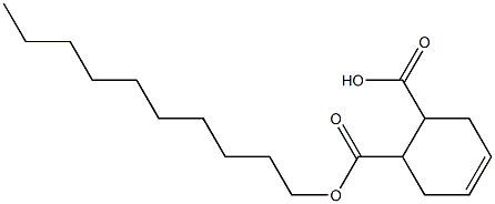 4-シクロヘキセン-1,2-ジカルボン酸水素1-デシル 化学構造式