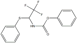 N-(2,2,2-Trifluoro-1-phenylthioethyl)carbamic acid phenyl ester