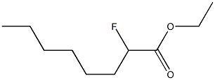 2-フルオロオクタン酸エチル 化学構造式