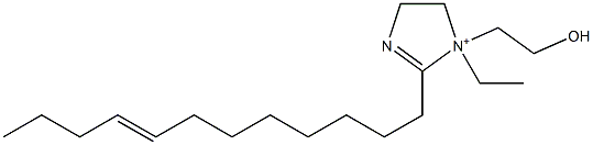 2-(8-Dodecenyl)-1-ethyl-1-(2-hydroxyethyl)-2-imidazoline-1-ium Structure