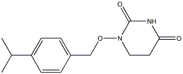 5,6-Dihydro-1-(p-isopropylbenzyloxy)-2,4(1H,3H)-pyrimidinedione Struktur