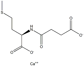 (R)-2-[(3-Carboxy-1-oxopropyl)amino]-4-(methylthio)butyric acid calcium salt 结构式