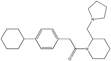 1-[(4-Cyclohexylphenyl)acetyl]-2-(1-pyrrolidinylmethyl)piperidine