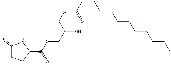 1-[(D-Pyroglutamoyl)oxy]-2,3-propanediol 3-dodecanoate,,结构式